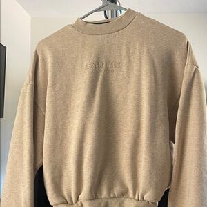 Fear of God Essentials Beige Crewneck Sweater
